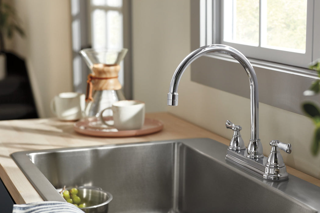 Peerless Elmhurst: Two-Handle Kitchen Faucet with Twist Aerator, chrome - view 2