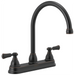 Peerless Elmhurst: Two-Handle Kitchen Faucet with Twist Aerator, oil rubbed bronze