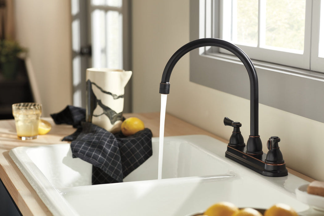 Peerless Elmhurst: Two-Handle Kitchen Faucet with Twist Aerator, oil rubbed bronze - view 3