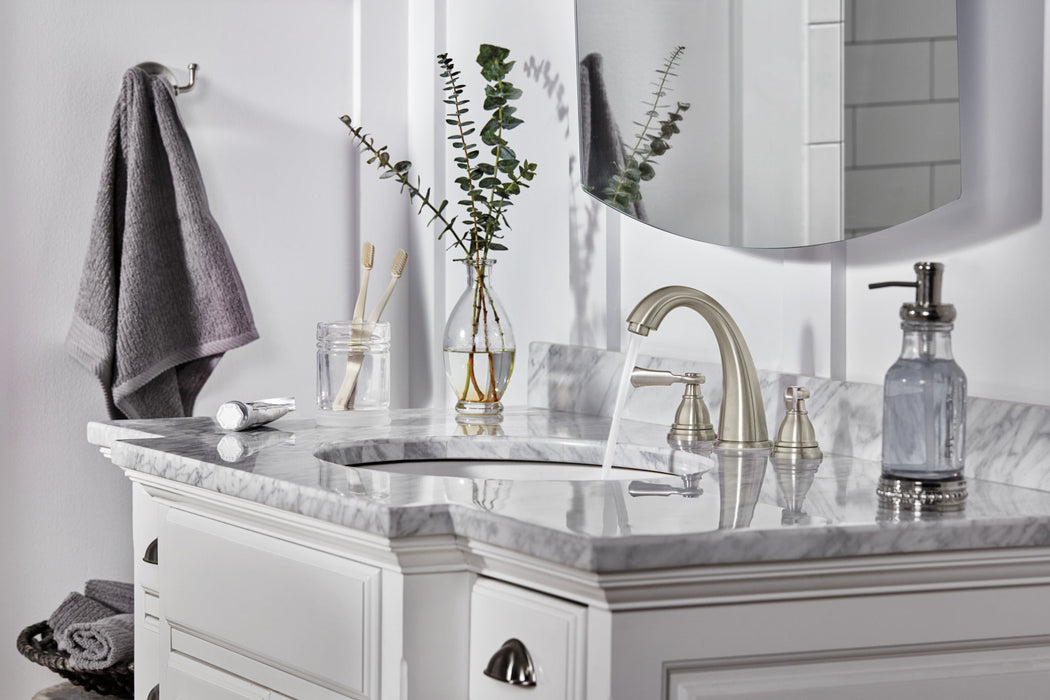Peerless Elmhurst P3565LF Two-Handle Widespread Bath Faucet, brushed nickel - view 3