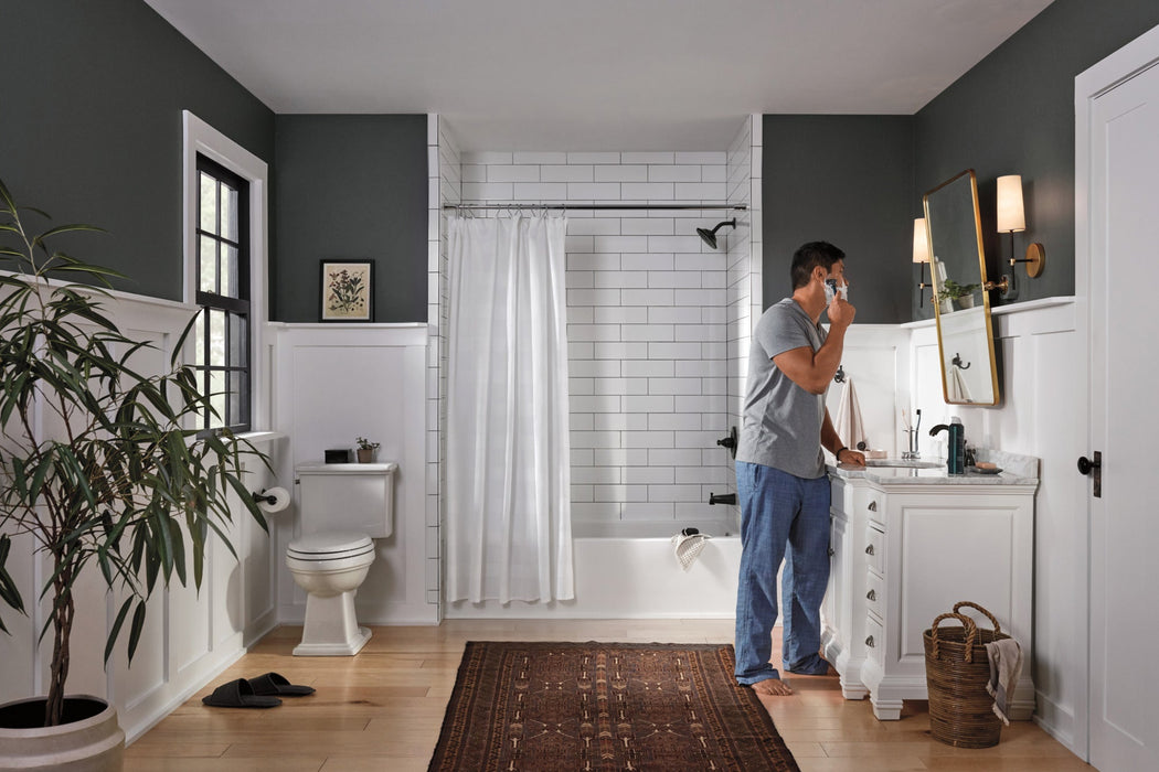 Peerless Elmhurst P3565LF Two-Handle Widespread Bath Faucet, oil rubbed bronze - view 2