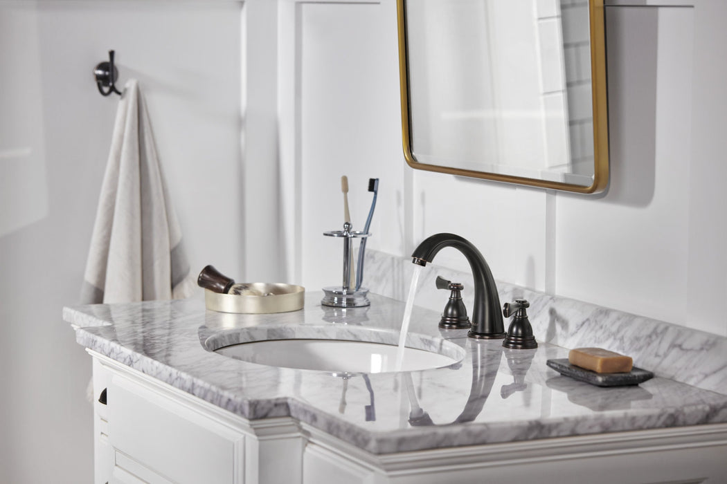 Peerless Elmhurst P3565LF Two-Handle Widespread Bath Faucet, oil rubbed bronze - view 5