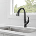 Peerless Parkwood P7935LF Single Handle Pulldown Kitchen Faucet, matte black - view 3