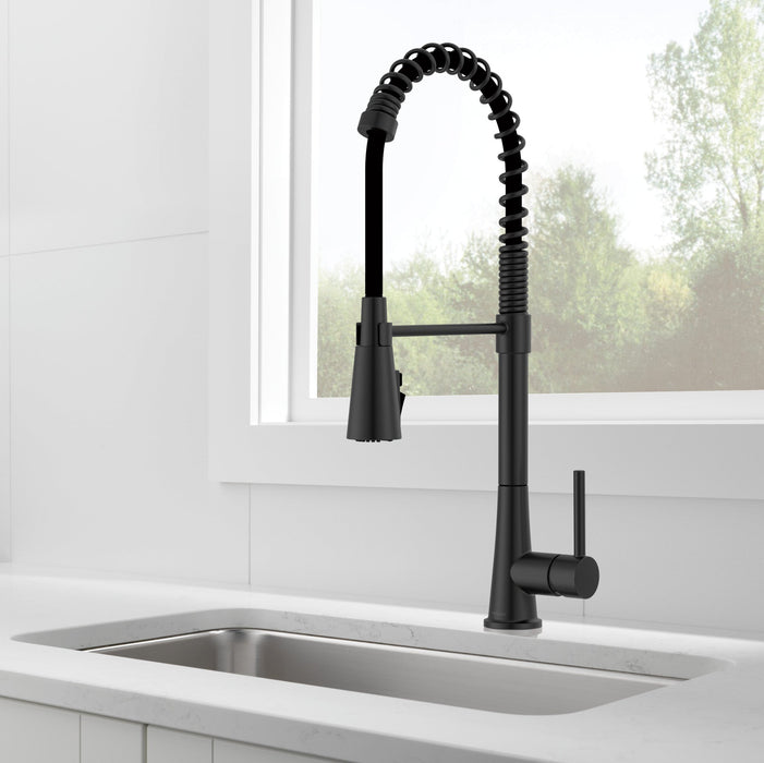 Peerless Precept P7948LF Single-Handle Commercial Style Kitchen Faucet, matte black - view 2