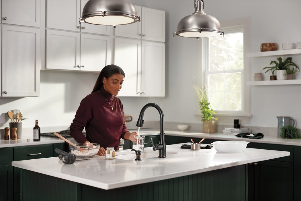 Peerless Elmhurst P7965LF Single-Handle Pull-Down Kitchen Faucet, oil rubbed bronze - view 2