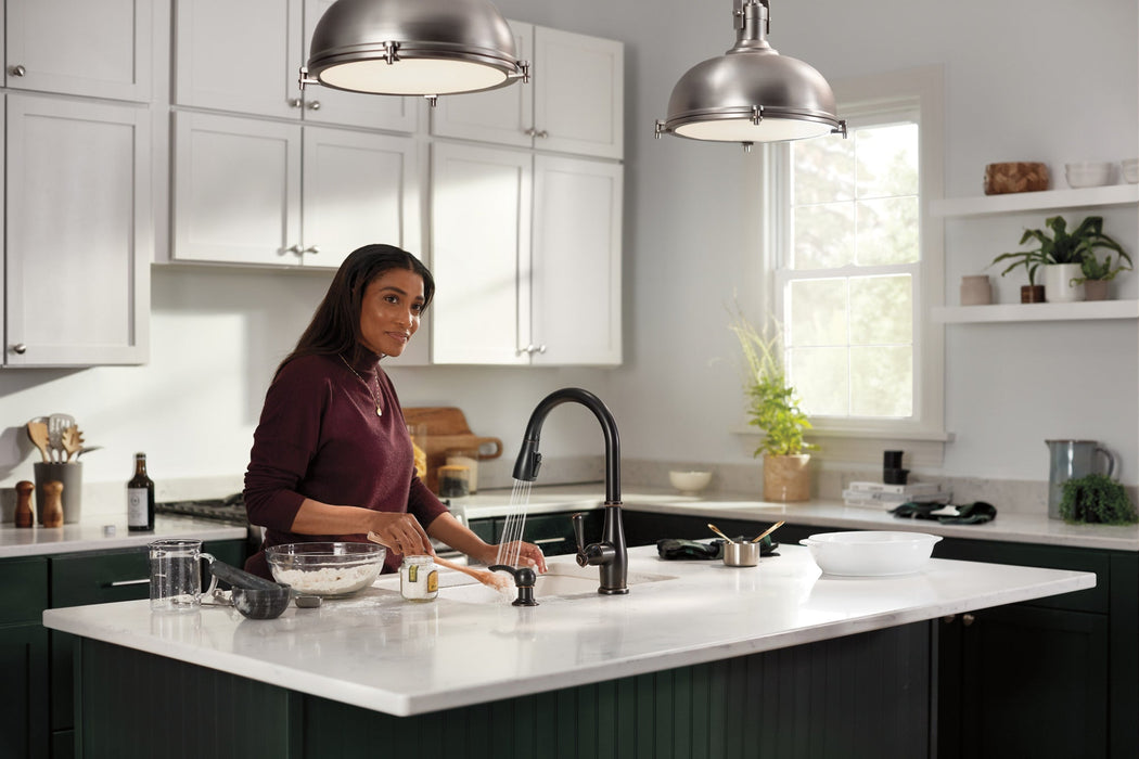 Peerless Elmhurst P7965LF Single-Handle Pull-Down Kitchen Faucet, oil rubbed bronze - view 3