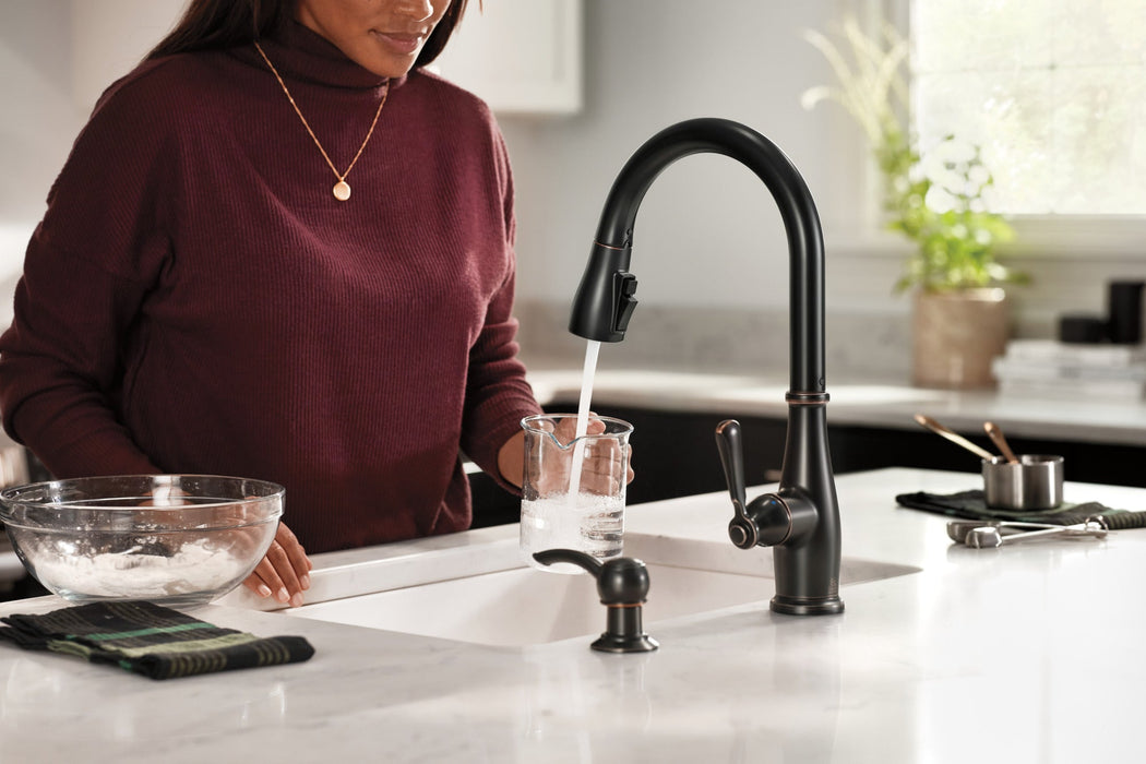 Peerless Elmhurst P7965LF Single-Handle Pull-Down Kitchen Faucet, oil rubbed bronze - view 5