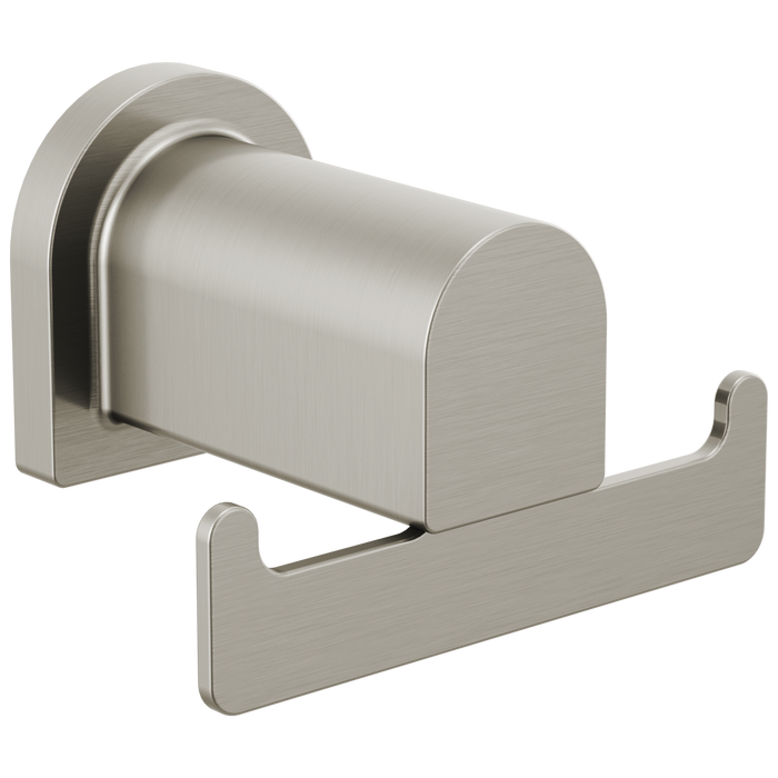 Peerless Xander PA419 Double Robe Hook, brushed nickel