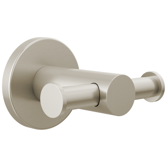 Peerless Precept PA547 Double robe hook, brushed nickel