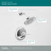 Peerless Elmhurst PTT14265 Shower only trim kit, chrome - view 2