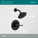 Peerless Elmhurst PTT14265 Shower only trim kit, oil rubbed bronze - view 4