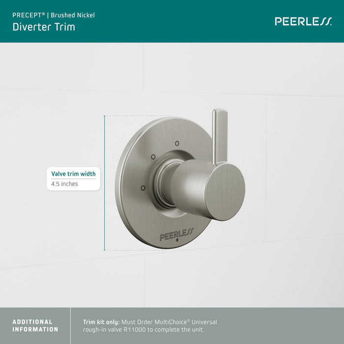 Peerless Precept PTT14347 3-Setting Diverter Trim, brushed nickel - view 3