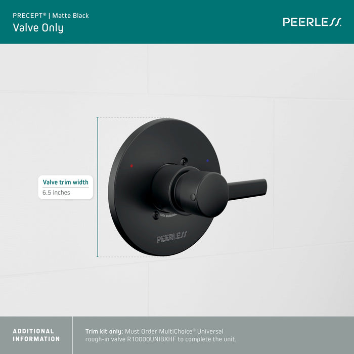 Peerless Precept PTT188762 Valve only trim, matte black - view 2
