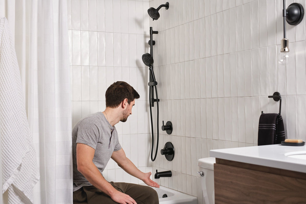 Peerless Precept PTT188792 Tub and Shower Trim Kit, matte black 3 - view 2