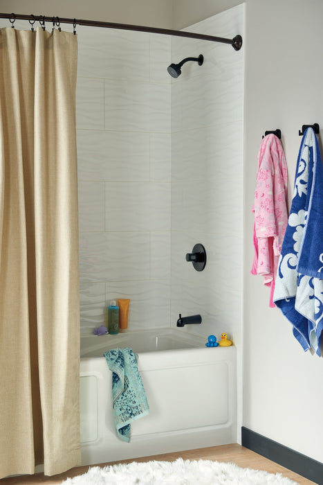 Peerless Precept PTT188792 Tub and Shower Trim Kit, matte black - view 4