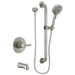 Peerless Precept PTT24147 ADA tub and hand shower, brushed nickel