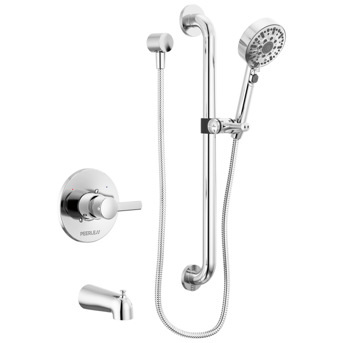 Peerless Precept PTT24147 ADA tub and hand shower, chrome