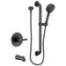 Peerless Precept PTT24147 ADA tub and hand shower, matte black