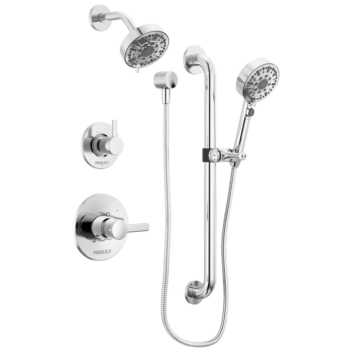 Peerless Precept PTT24247 ADA shower and hand shower, chrome