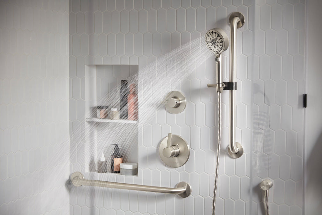 Peerless Precept PTT24447 ADA tub shower and hand shower, brushed nickel - view 2