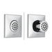 Delta SH5000 HydraChoice Body Spray - Spray Head, lumicoat chrome - view 2