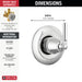 Delta Saylor T11835 3-Setting 2-Port Diverter Trim, chrome - view 2