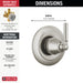 Delta Saylor T11835 3-Setting 2-Port Diverter Trim, stainless - view 2