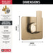 Delta Velum T11837 3-Setting 2-Port Diverter Trim, champagne bronze - view 2