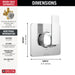 Delta Velum T11837 3-Setting 2-Port Diverter Trim, chrome - view 2