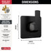 Delta Velum T11837 3-Setting 2-Port Diverter Trim, matte black - view 2