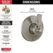 Delta Dorval T11956 6 Setting Diverter Trim, stainless - view 2