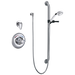 Commercial T13H T13H303 Universal Dual Shower Trim Diverter Hand Shower and Grab Bar, chrome