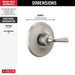 Delta Kayra T14033 Monitor 14 Series Valve Only Trim, stainless - view 2
