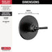 Delta Saylor T14035 Monitor 14 Series Valve Only Trim, matte black - view 2