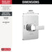 Delta Velum T14037 Monitor 14 Series Valve Only Trim, chrome - view 2