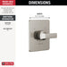 Delta Velum T14037 Monitor 14 Series Valve Only Trim, stainless - view 2