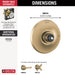 Delta Dorval T14056 Monitor 14 Series Valve Only Trim - Less Handle, champagne bronze - view 4