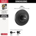 Delta Dorval T14056 Monitor 14 Series Valve Only Trim - Less Handle, matte black - view 4