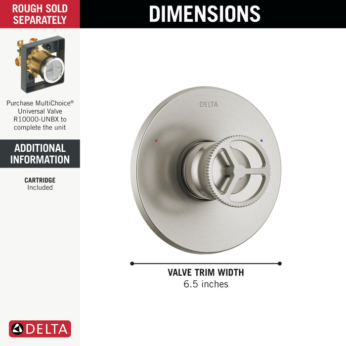 Delta Trinsic T14058 Monitor 14 Series Valve Only Trim, stainless - view 3