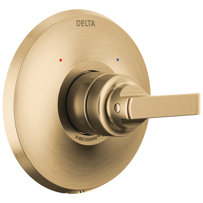 Delta Tetra T14089 14 Series Valve Only Trim, lumicoat champagne bronze