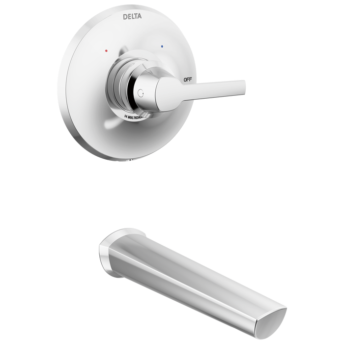 Delta Galeon T14172 14 Series Tub Trim, lumicoat chrome