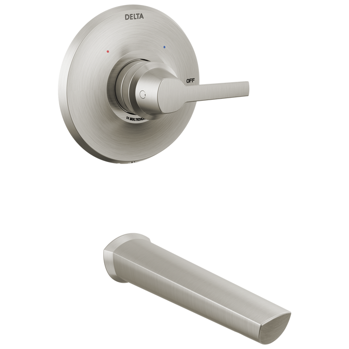 Delta Galeon T14172 14 Series Tub Trim, lumicoat stainless