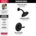 Delta Woodhurst T14232 Shower Trim, matte black - view 2