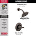 Delta Woodhurst T14232 Shower Trim, venetian bronze - view 2