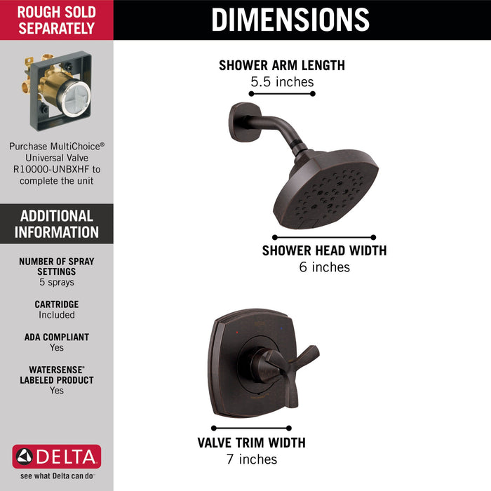 Delta Stryke T142766 14 Series Shower Only, venetian bronze - view 2