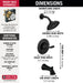 Delta Woodhurst T14432 Tub/Shower Trim, matte black - view 2