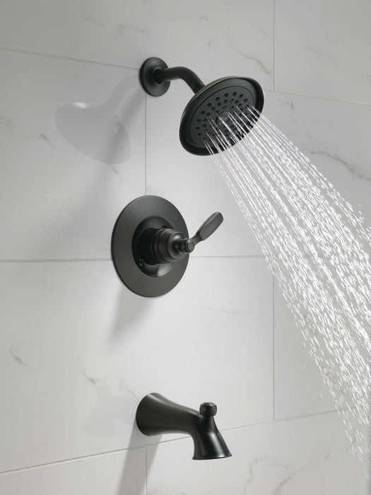 Delta Woodhurst T14432 Tub/Shower Trim, matte black - view 3