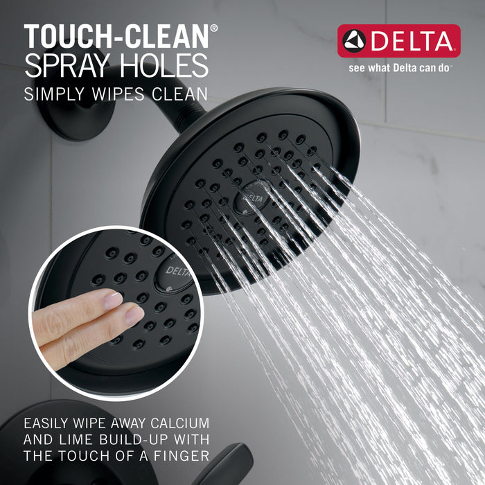 Delta Woodhurst T14432 Tub/Shower Trim, matte black - view 5