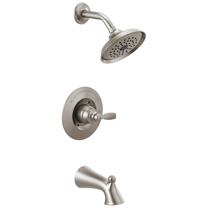 Delta Woodhurst T14432 Tub/Shower Trim, stainless