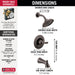 Delta Woodhurst T14432 Tub/Shower Trim, venetian bronze - view 2